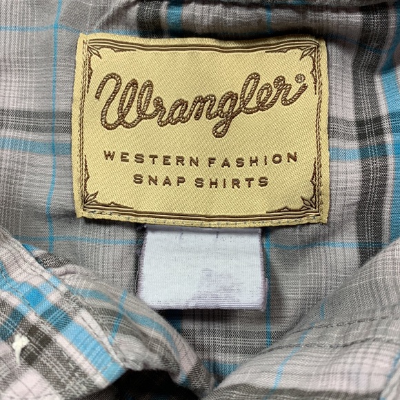 Vintage Wrangler Pearl Snap Short Sleeve Shirt - Picture 5 of 10